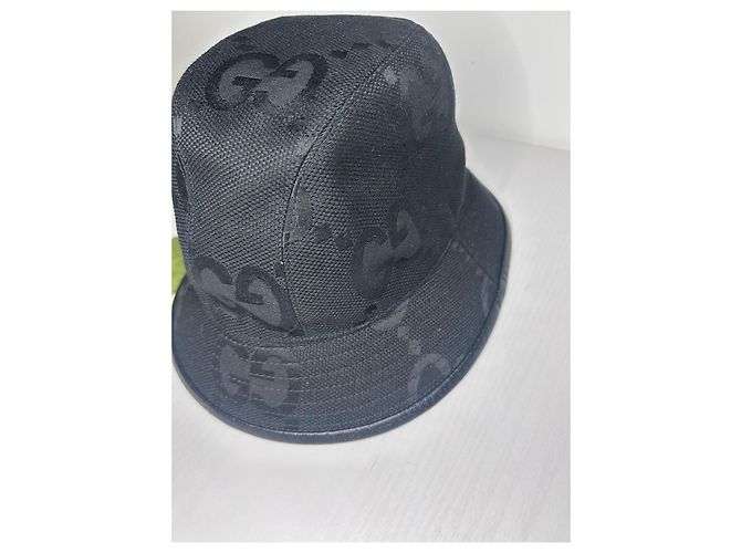 Cappello Bob Gucci Jumbo Nero in Cotone - vista 3