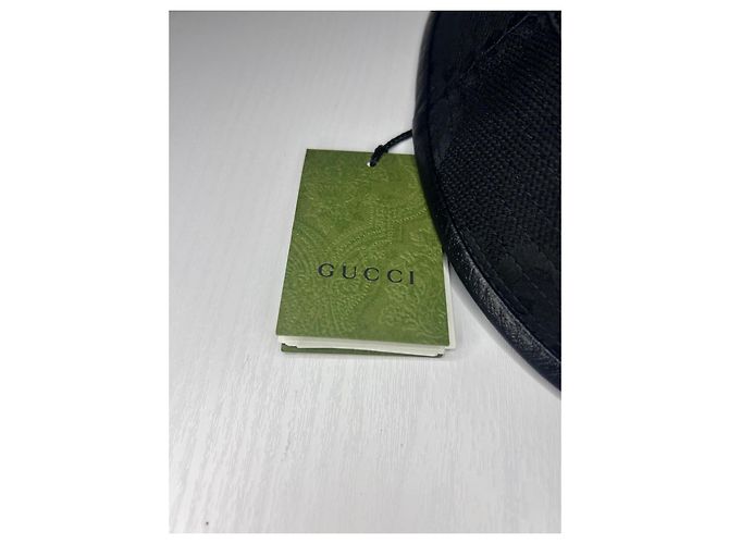 Cappello Bob Gucci Jumbo Nero in Cotone - vista 4