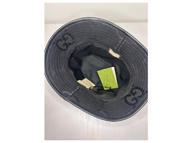 Cappello Bob Gucci Jumbo Nero in Cotone - vista 9