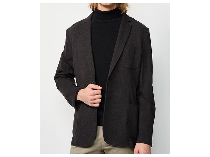 Trussardi Jeans Brandneuer Herrenblazer, Slim Fit Braun Grau - Ansicht 3