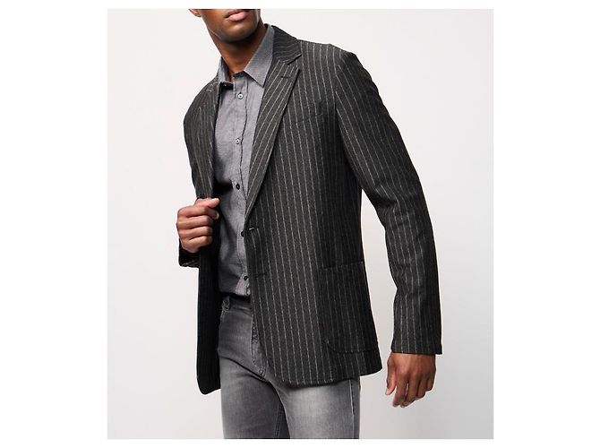 Blazer slim fit da uomo Trussardi Jeans Grigio - vista 2