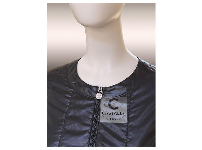 Chanel Ikonische schwarze leichte Pufferjacke 34 FR - Ansicht 8