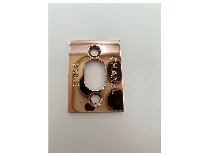 CHANEL chiusura  CC turnlock oro rosa D'oro - vista 6