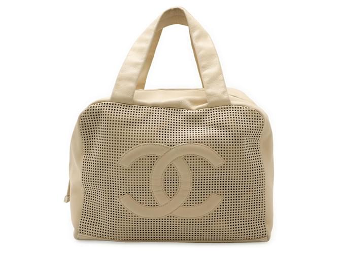 Borsa Boston Mini Coco Mark di Chanel Beige - vista 2