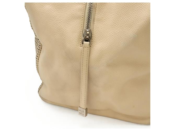 Borsa Boston Mini Coco Mark di Chanel Beige - vista 5