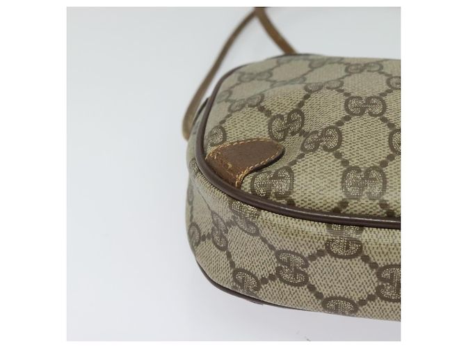 Borsa a Spalla Gucci GG Supreme Web Sherry Line PVC Beige 156 02 066 Auth bs27644 D'oro - vista 10