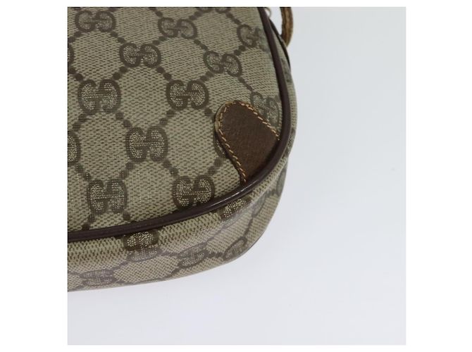 Borsa a Spalla Gucci GG Supreme Web Sherry Line PVC Beige 156 02 066 Auth bs27644 D'oro - vista 13
