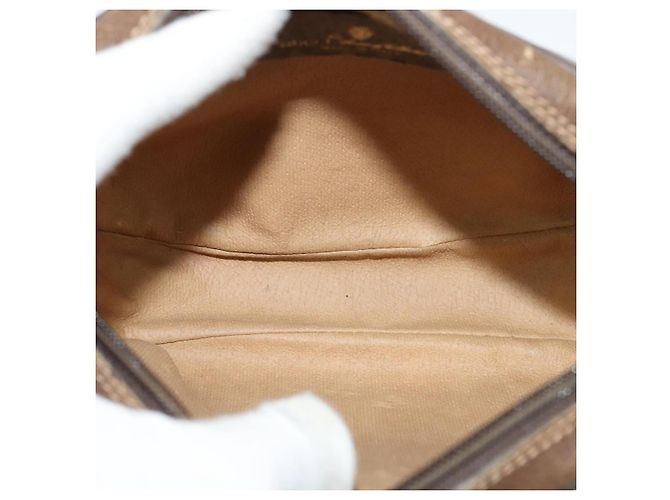 Borsa a Spalla Gucci GG Supreme Web Sherry Line PVC Beige 156 02 066 Auth bs27644 D'oro - vista 16