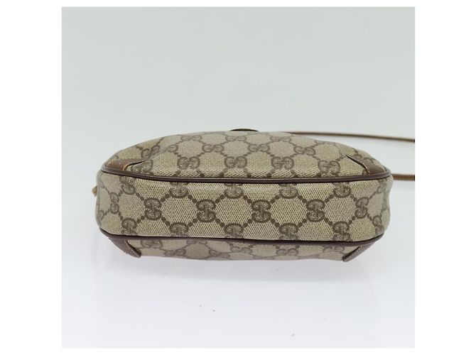 Borsa a Spalla Gucci GG Supreme Web Sherry Line PVC Beige 156 02 066 Auth bs27644 D'oro - vista 9