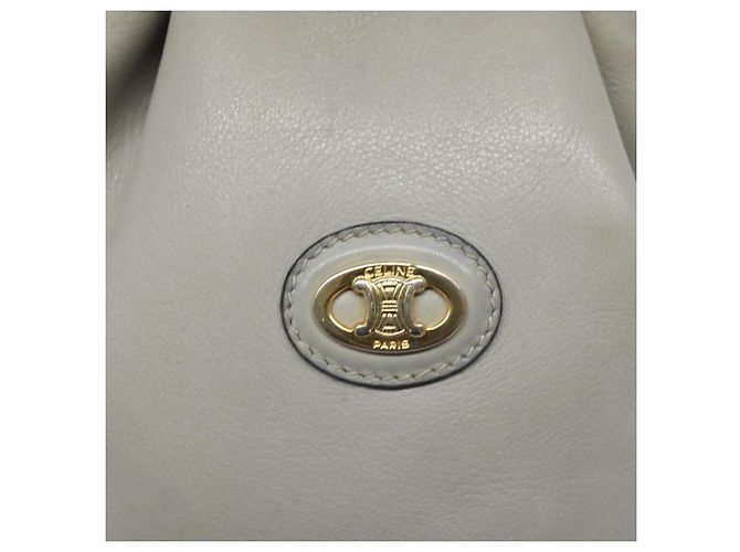 Céline Borsa a Spalla CELINE in Pelle Azzurro Chiaro Oro Auth 127900 D'oro Blu chiaro - vista 14