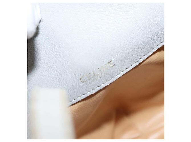 Céline Borsa a Spalla CELINE in Pelle Azzurro Chiaro Oro Auth 127900 D'oro Blu chiaro - vista 16