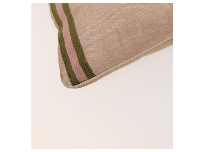 Borsa a Spalla Gucci GG Canvas Sherry Line Rosa Oro Auth 128997 D'oro - vista 11