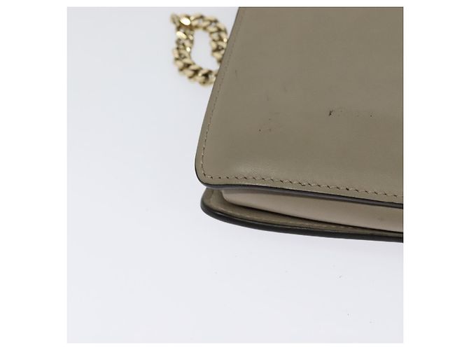 Chloé Borsa a Spalla Chloe Fay in Pelle Scamosciata Oro Beige Auth gh270 D'oro - vista 12