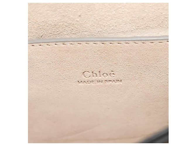 Chloé Borsa a Spalla Chloe Fay in Pelle Scamosciata Oro Beige Auth gh270 D'oro - vista 16