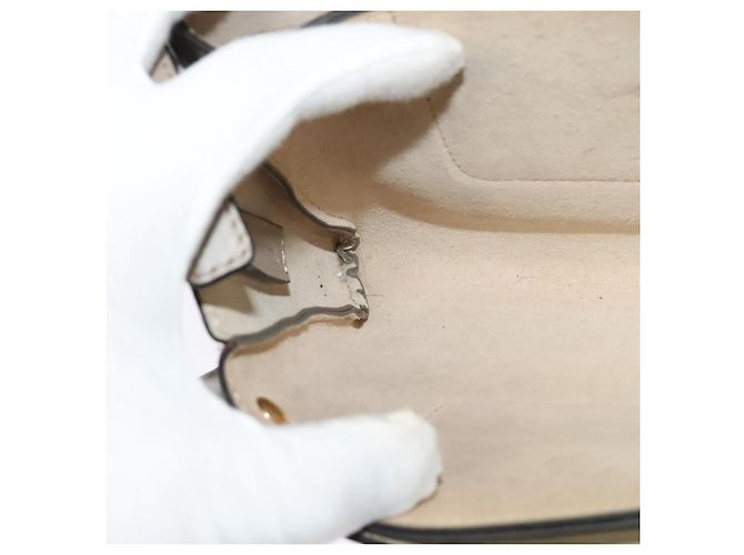 Chloé Borsa a Spalla Chloe Fay in Pelle Scamosciata Oro Beige Auth gh270 D'oro - vista 19