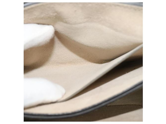 Chloé Borsa a Spalla Chloe Fay in Pelle Scamosciata Oro Beige Auth gh270 D'oro - vista 22