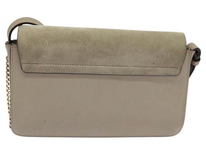 Chloé Borsa a Spalla Chloe Fay in Pelle Scamosciata Oro Beige Auth gh270 D'oro - vista 3