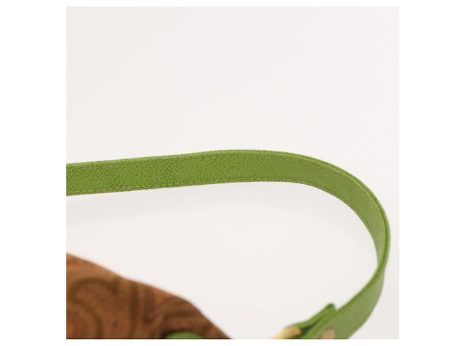 Borsa a tracolla ETRO Paisley in PVC e tela, set da 2, Verde Marrone Auth BA3734 - vista 14