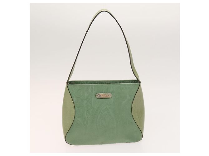 Borsa a tracolla ETRO Paisley in PVC e tela, set da 2, Verde Marrone Auth BA3734 - vista 2