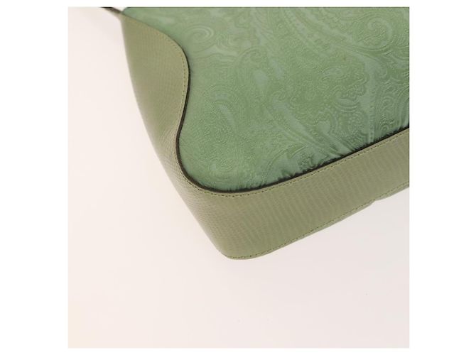 Borsa a tracolla ETRO Paisley in PVC e tela, set da 2, Verde Marrone Auth BA3734 - vista 8