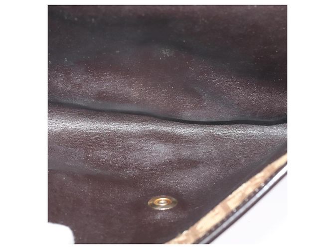 Borsa a spalla in tela Trotter Christian Dior con catena marrone Auth 131653 - vista 17