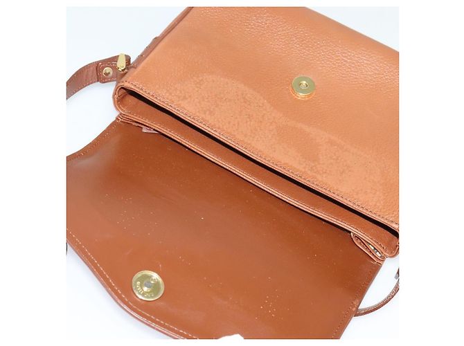 Autre Marque Borsa a Spalla Burberrys in Pelle Marrone Oro Auth ep9710 D'oro - vista 10