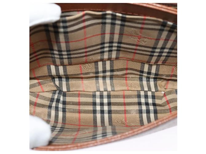 Autre Marque Borsa a Spalla Burberrys in Pelle Marrone Oro Auth ep9710 D'oro - vista 11