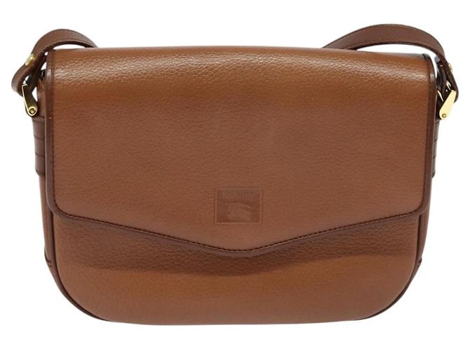 Autre Marque Borsa a Spalla Burberrys in Pelle Marrone Oro Auth ep9710 D'oro - vista 13