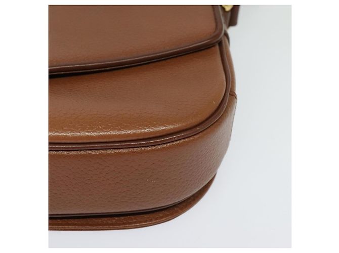 Autre Marque Borsa a Spalla Burberrys in Pelle Marrone Oro Auth ep9710 D'oro - vista 14