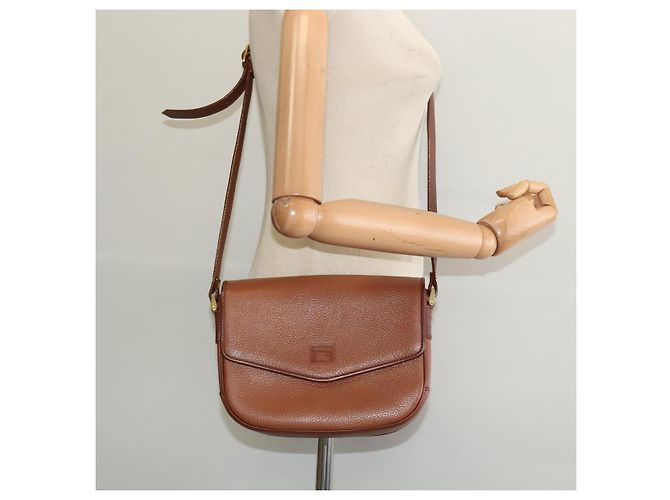 Autre Marque Borsa a Spalla Burberrys in Pelle Marrone Oro Auth ep9710 D'oro - vista 21