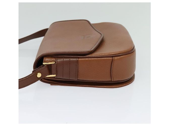 Autre Marque Borsa a Spalla Burberrys in Pelle Marrone Oro Auth ep9710 D'oro - vista 3