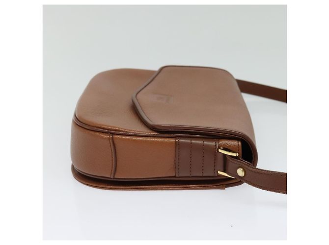 Autre Marque Borsa a Spalla Burberrys in Pelle Marrone Oro Auth ep9710 D'oro - vista 4