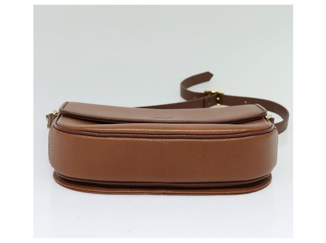Autre Marque Borsa a Spalla Burberrys in Pelle Marrone Oro Auth ep9710 D'oro - vista 5