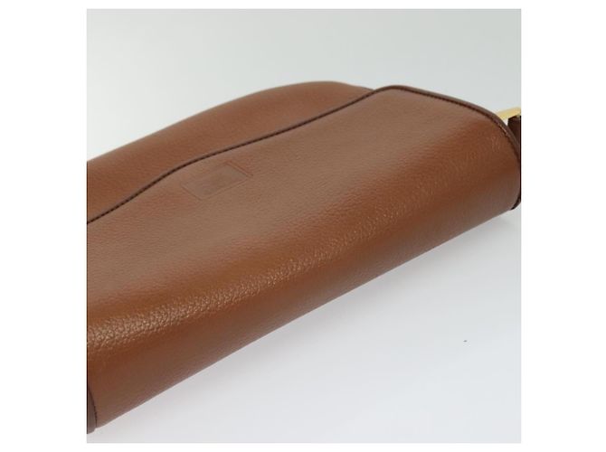Autre Marque Borsa a Spalla Burberrys in Pelle Marrone Oro Auth ep9710 D'oro - vista 6