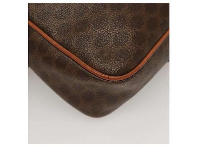Céline Borsa a Spalla in Tela Macadam CELINE in Pelle PVC Marrone Oro Auth ep9704 D'oro - vista 12