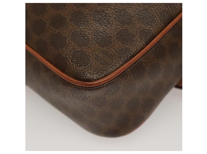 Céline Borsa a Spalla in Tela Macadam CELINE in Pelle PVC Marrone Oro Auth ep9704 D'oro - vista 13