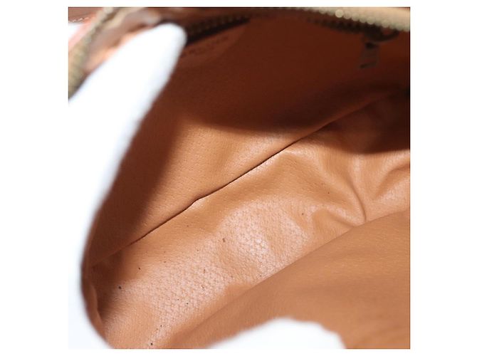 Céline Borsa a Spalla in Tela Macadam CELINE in Pelle PVC Marrone Oro Auth ep9704 D'oro - vista 17