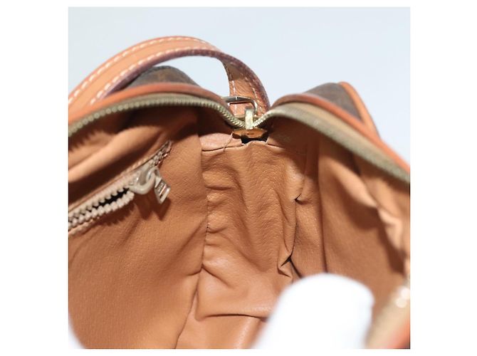 Céline Borsa a Spalla in Tela Macadam CELINE in Pelle PVC Marrone Oro Auth ep9704 D'oro - vista 18