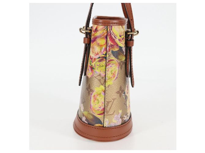 LOUIS VUITTON Borsa a Spalla Nano Bucket Garden Beige M81724 Auth LV 130468SM - vista 4