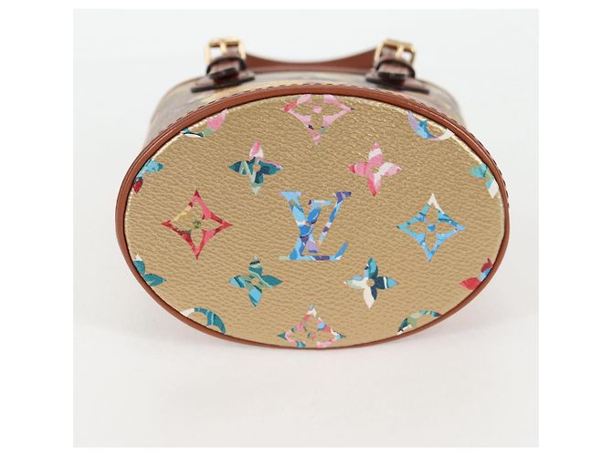 LOUIS VUITTON Borsa a Spalla Nano Bucket Garden Beige M81724 Auth LV 130468SM - vista 5