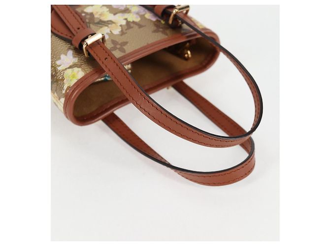 LOUIS VUITTON Borsa a Spalla Nano Bucket Garden Beige M81724 Auth LV 130468SM - vista 7