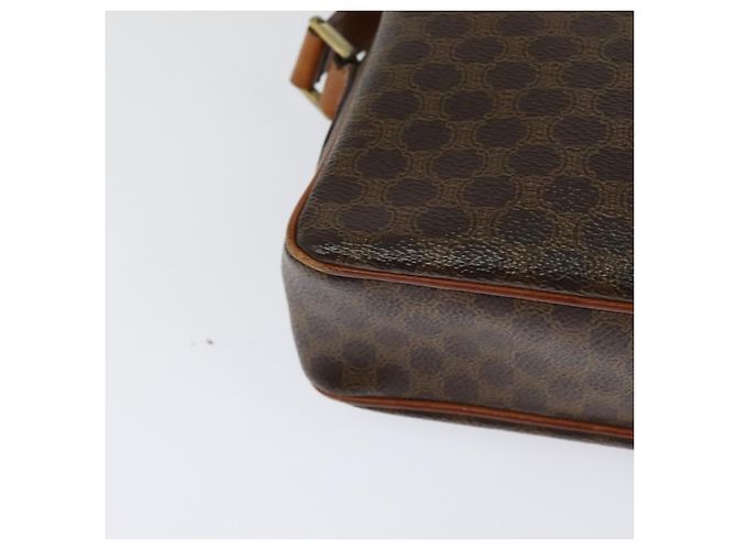 Céline Borsa a spalla in tela Macadam CELINE in pelle PVC marrone oro Auth 131702 D'oro - vista 12