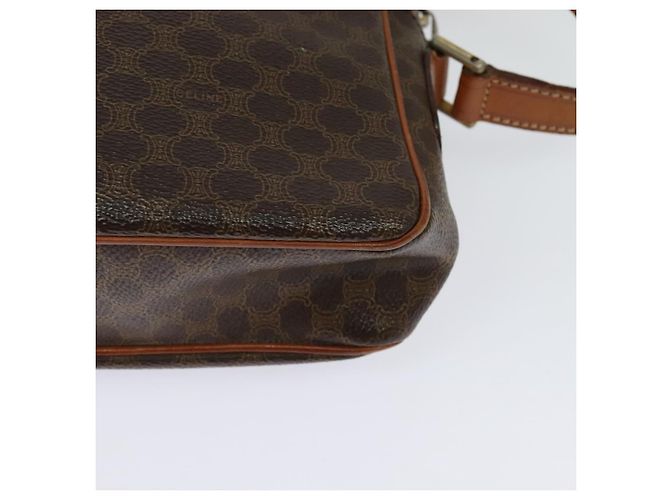 Céline Borsa a spalla in tela Macadam CELINE in pelle PVC marrone oro Auth 131702 D'oro - vista 13