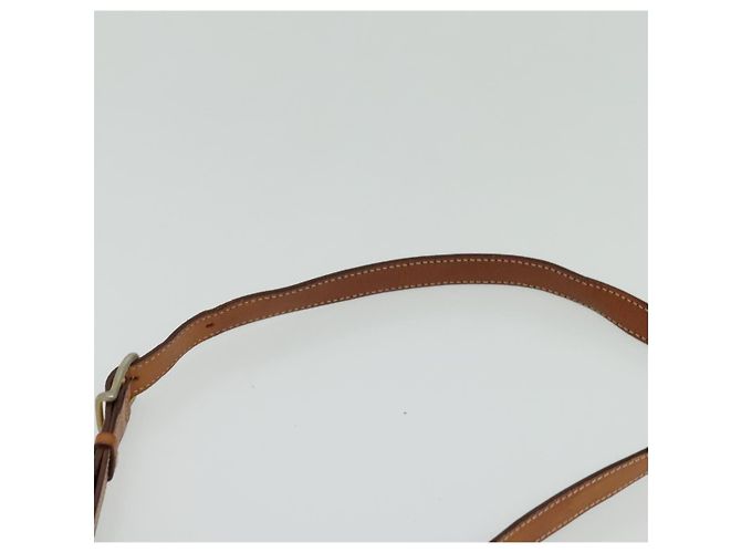 Céline Borsa a spalla in tela Macadam CELINE in pelle PVC marrone oro Auth 131702 D'oro - vista 8
