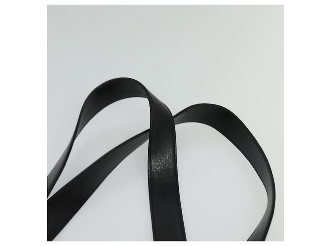 Borsa a Spalla Gancini in Pelle Nera e Oro Salvatore Ferragamo Auth gh274 Nero D'oro - vista 8