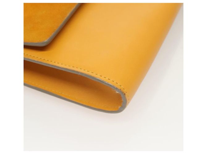 Chloé Bolso Clutch Chloe de ante amarillo dorado Auth yk18621 - vista 8