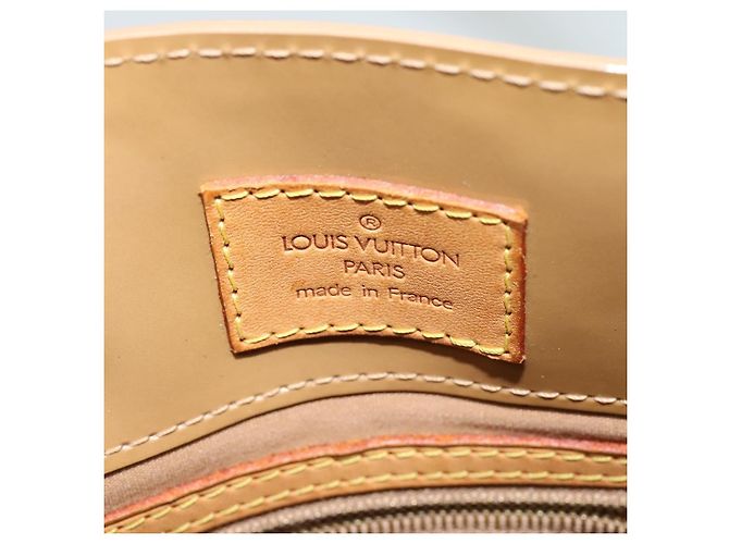 LOUIS VUITTON Monogram Vernis Reade PM Bolsa de Mão Noisette M91334 LV Auth ep9780 Avelã - vista 17