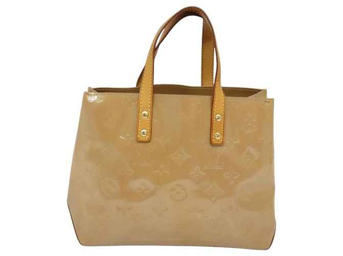 LOUIS VUITTON Monogram Vernis Reade PM Bolsa de Mão Noisette M91334 LV Auth ep9780 Avelã - vista 2