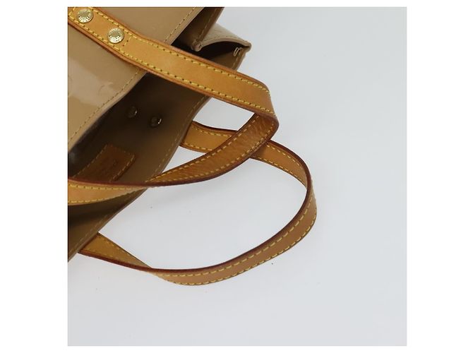 LOUIS VUITTON Monogram Vernis Reade PM Bolsa de Mão Noisette M91334 LV Auth ep9780 Avelã - vista 7