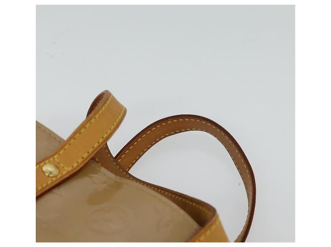 LOUIS VUITTON Monogram Vernis Reade PM Bolsa de Mão Noisette M91334 LV Auth ep9780 Avelã - vista 8
